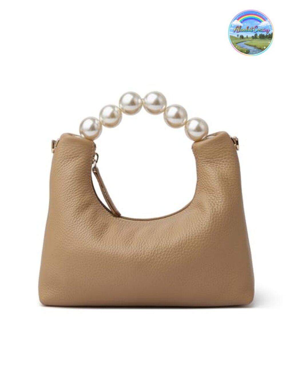Women's Designer Top Handle Leather Clutch Purse with Chain Strap